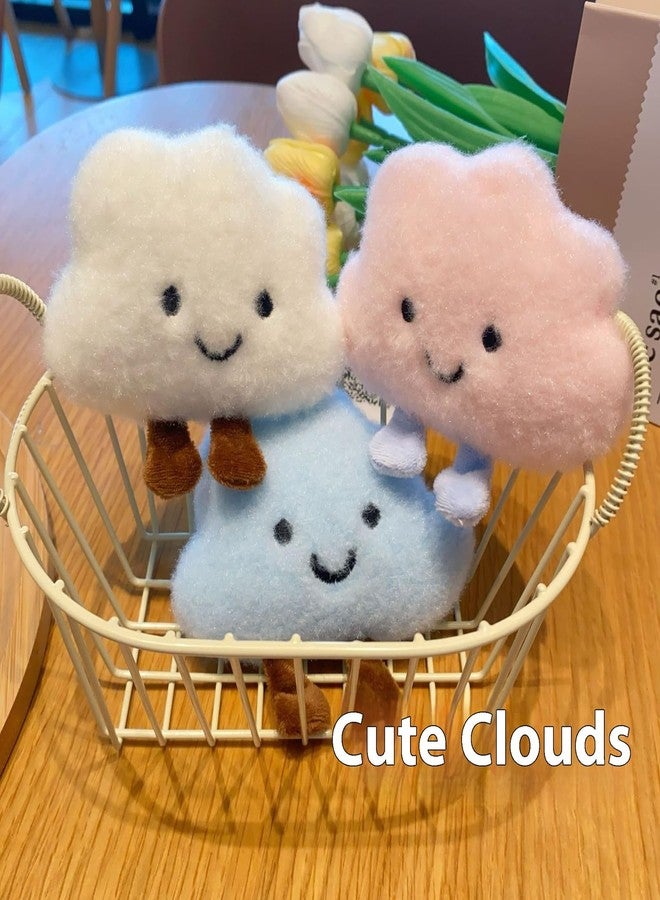 Zitokin Cute Cloud Plush Keychain for Backpack, Kawaii Purse Bag Charms for Handbags Accessories Gift for Women (Pink) - Image 2
